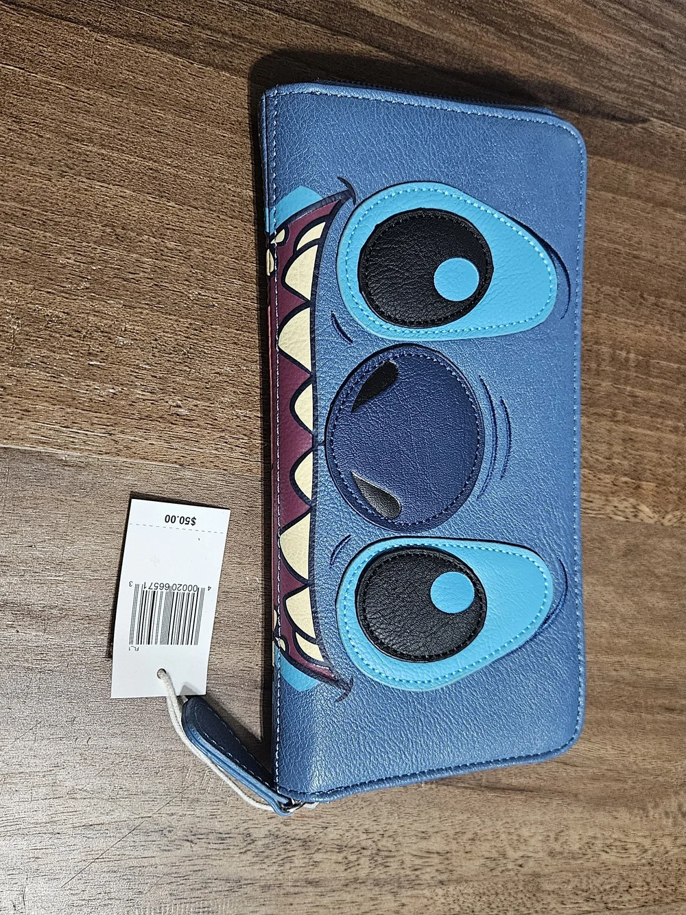 Loungefly Stitch Face Zip Wallet From Disney